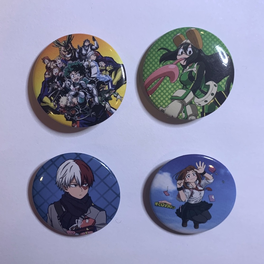 BNHA pin set